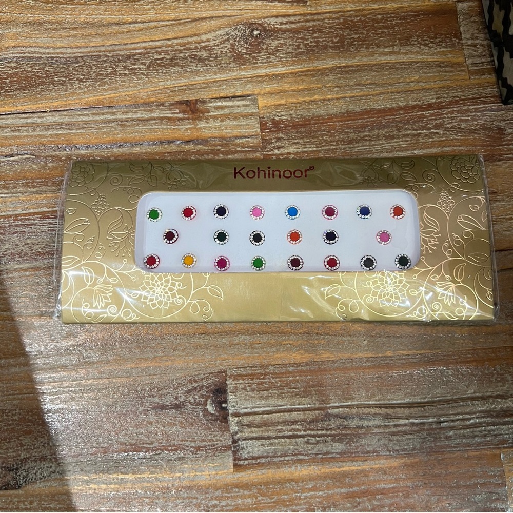Mini Velvet and Silver Rhinestone Bindis